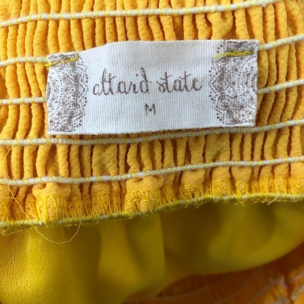 Altard State Medium Solid Yellow Strapless Tube S… - image 7